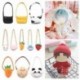 Szín: 6-os típus - 20 cm-es babatáskák Rajzfilm Állat Panda Sárgarépa Miniatűr Crossbody Messenger Bag Babák