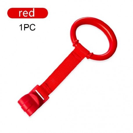 Piros szín - Általános használatú ágygyűrűk Segítő babatartó medálok húzógyűrűs babajátékok járókához