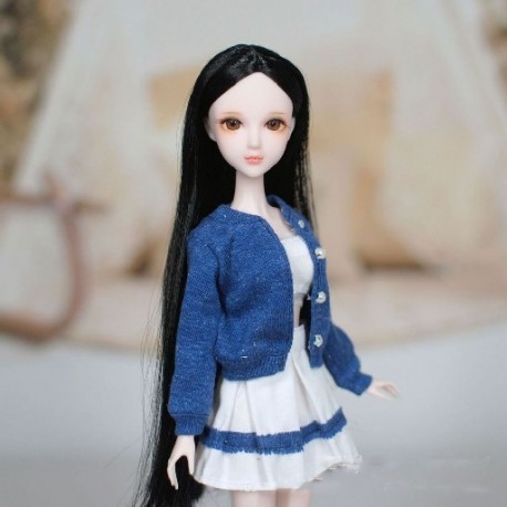 Szín: 2 - Ajándék játékok Kézzel készített tarka baba kiegészítők felsők alkalmi ruha baba kardigánok mini kötött