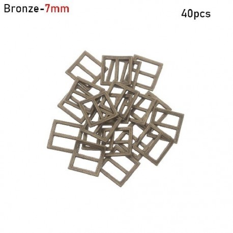 Szín: bronz-7mm 40db - Minőségi mini ultra-kicsi 4 színű kitömött játékok Övgombok Babatáskák Kiegészítők