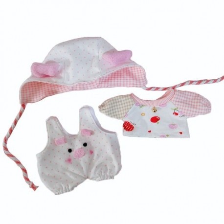 Szín: malacka öltöny - Kellékek Játszóház Pamut Kabát Játékok Kiegészítők 20 cm Babaruhák Békakendő Rajzfilm