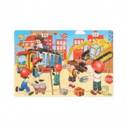Szín: 6 - Oktatási Agy 30db Korai oktatási fa kirakós játék Barkácsolás kirakós építőkockás játékok
