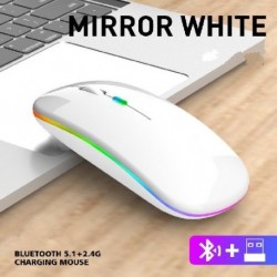Szín: Mute 2 4g Bluetooth mód fénykibocsátó kiadás Fehér - Táblatelefon Számítógép Bluetooth vezeték nélküli