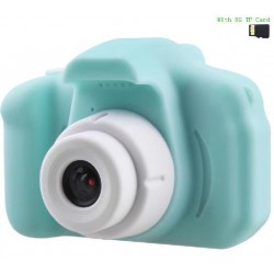 Szín: zöld 8G memóriakártya - Gyermekkamera Mini HD Video Intelligens Fényképezés Gyermek digitális fényképezőgép
