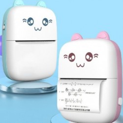 Modell: rózsaszín - Hordozható Mini Bluetooth WiFi Új Rossz kérdés Nyomtató Mobiltelefon Fénykép Kérdés Megjegyzés