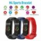 Szín: kék - M4 intelligens karkötő pulzusmérő Vérnyomás Véroxigén információ Push Fitness Sport Bluetooth