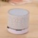 Fehér szín - Új Mini hordozható autós audio A9 Dazzling Crack LED vezeték nélküli Bluetooth 4.1 mélynyomó hangszóró