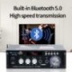 Szín: arany - Nagy teljesítményű hangszóró végerősítő otthoni Bluetooth végerősítő HIFI audio erősítő