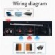 Szín: arany - Nagy teljesítményű hangszóró végerősítő otthoni Bluetooth végerősítő HIFI audio erősítő
