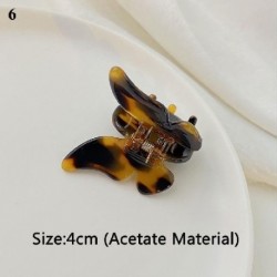 Szín: 6 - Acetátgyanta Hajtű Pillangó Hajkarmok Női Hajbilincsek Színátmenetes nyakkendő-festék Színes Barrettes Akril
