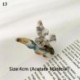 Szín: 13 - Acetátgyanta Hajtű Pillangó Hajkarmok Női Hajbilincsek Színátmenetes nyakkendő-festék Színes Barrettes