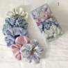 Szín: 1 - 8 db/csomag Női elasztikus hajgumik Aranyos hajkötő szett Pöttyös kockás nyomat Selymes Scrunchie szett