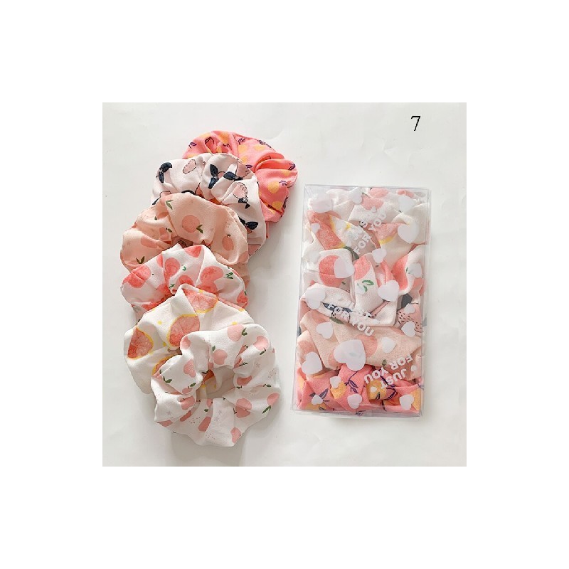Kockás scrunchie - Rózsaszín Kockás scrunchie - Rózsaszín