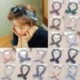 Szín: 9 - Retro női nyúlfülre nyomtatható fejpánt Bowknot elasztikus vashuzal hajpántok Leopárd virágos Scrunchie
