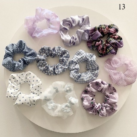 Csíkos scrunchie - Rózsaszín