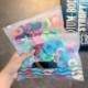 Szín: 8 - 50/100 db/Szett Scrunchies Seamless No Heart Lányok Színes Nylon Elasztikus Hajpántok Gyermek Lófarok Tartó