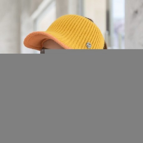 Szín: sárga - Őszi téli gyapjú golfsapkák baseball sapkák nőknek üres felső sapka kültéri sport sapka