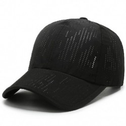 Fekete szín - Pure Color Gyorsan száradó sapkák Férfi sapkák Baseball sapka Állítható Snapback Kalap Napozósapka