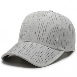Szín: világosszürke - Tiszta színű gyorsan száradó sapkák férfi sapkák baseballsapka állítható snapback sapka