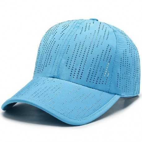 Szín: tó kék - Tiszta színű gyorsan száradó sapkák férfi sapkák baseballsapka állítható snapback sapka