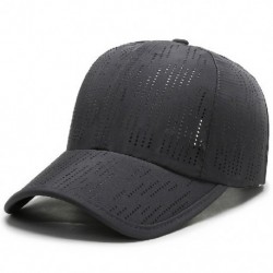 Szín: Sötétszürke - Tiszta színű gyorsan száradó sapkák férfi sapkák baseballsapka állítható snapback sapka