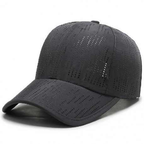 Szín: Sötétszürke - Tiszta színű gyorsan száradó sapkák férfi sapkák baseballsapka állítható snapback sapka