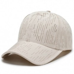 Szín: bézs - Tiszta színű gyorsan száradó sapkák férfi sapkák baseballsapka állítható snapback sapka napfénysapka