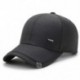Szín: szürke - Kiváló minőségű tömör férfi baseball sapkák kültéri pamut Snapback illeszkedő sapkával Gorras