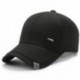Fekete szín - Kiváló minőségű tömör férfi baseball sapkák kültéri pamut Snapback illeszkedő sapkával Gorras