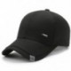 Fekete szín - Kiváló minőségű tömör férfi baseball sapkák kültéri pamut Snapback illeszkedő sapkával Gorras
