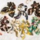 Szín: 13 - Nagy Bowknot Scrunchie Gyöngymintás hajkötőkkel Lányoknak Női Rugalmas Haj gumiszalagok Lófaroktartó
