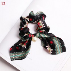 Szín: 012 - Nagy Bowknot Scrunchie Gyöngymintás hajkötőkkel Lányoknak Női Rugalmas Haj gumiszalagok Lófaroktartó