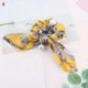 Szín: 04 - Nagy Bowknot Scrunchie Gyöngymintás hajkötőkkel Lányoknak Női Rugalmas Haj gumiszalagok Lófaroktartó