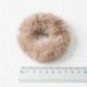 Szín: sötétzöld - Új egyszínű puha szőrme Scrunchie hajgyűrű női lányok aranyos elasztikus hajpántok gumiszalagok