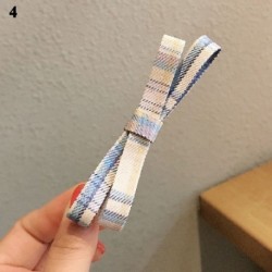 Szín: 4 - 1 db Candy Színes masni Hajtű Puha Pamut Aranyos Kislányok Csomós BB Clip hajcsat Koreai Édes Barrettes