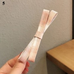 Szín: 5 - 1 db Candy Színes masni Hajtű Puha Pamut Aranyos Kislányok Csomós BB Clip hajcsat Koreai Édes Barrettes