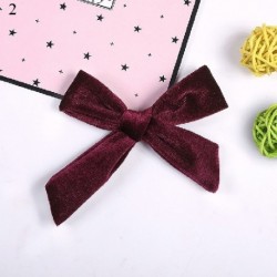Szín: 10 - 1 db Candy Színes masni Hajtű Puha Pamut Aranyos Kislányok Csomós BB Clip hajcsat Koreai Édes Barrettes