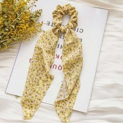Szín: 6 - Koreai masni hosszú szalag haj Scrunchie lófarok hajsál sifon virágmintás Édes elasztikus hajpánt