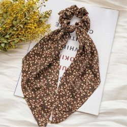 Szín: 7 - Koreai masni hosszú szalag haj Scrunchie lófarok hajsál sifon virágmintás Édes elasztikus hajpánt