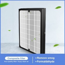Egyedi szűrő légtisztító HEPA   aktív szén kompozit többfunkciós szűrő 375*145*60mm