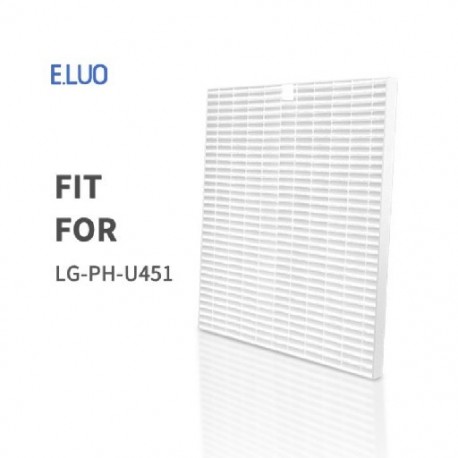 Légtisztító szűrő H12 HEPA szűrő csere LG-PH-U451 360*340*30mm-hez