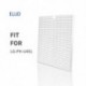 Légtisztító szűrő H12 HEPA szűrő csere LG-PH-U451 360*340*30mm-hez