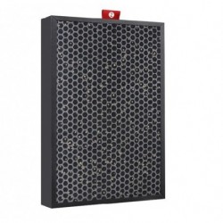 Szín: Carbon - 3db légtisztító szűrő Hepa   aktívszén szűrő csere Honeywell FF400 Xin Feng 375*261*50mm/375*261*10mm