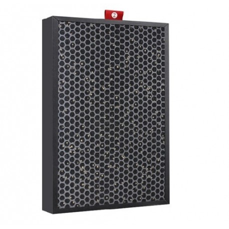 Szín: Carbon - 3db légtisztító szűrő Hepa   aktívszén szűrő csere Honeywell FF400 Xin Feng 375*261*50mm/375*261*10mm