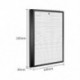 Légtisztító HEPA szűrőalkatrészek AC4101 Philips AC4025 AC4026 AC5659 Szmogpor és PM2.5 szűrő 295*240*30mm