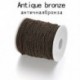 Fém színe: antik bronz - 5 m/tétel 2-5,8 mm-es tömeges Rolo lánc hosszú ékszerlánchosszabbító nyaklánc láncok