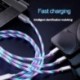 Szín: kék - Izzó kábel LED lámpa Micro USB Type C kábel 3A gyorstöltés Samsung iPhone Xiaomi telefonhoz Flowing Streamer