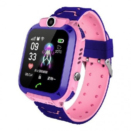 Szín: Q12 Pink - Kids Smart Watch 2022 Új Sim kártyás okosóra gyerekeknek SOS Call Telefon Kamera Hangcsevegés Fotó