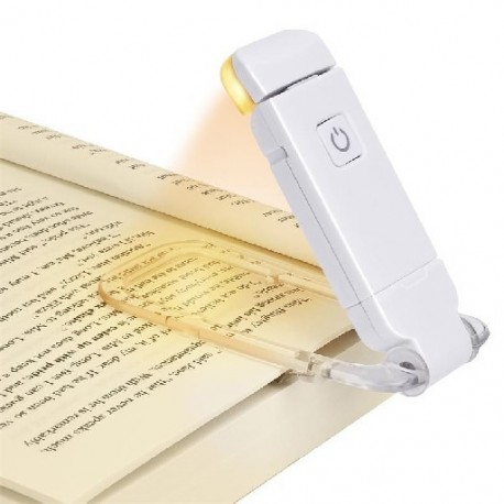 Kibocsátó szín: Fehér Meleg fény - LED-es USB újratölthető könyvolvasó lámpa fényerő, állítható szemvédő