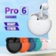 Fekete szín - Air Pro 6 TWS vezeték nélküli fejhallgató mikrofonnal Bluetooth fülhallgató Sport fülhallgató Pro6 J6